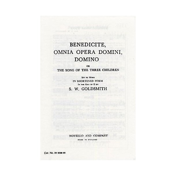 S.W. Goldsmith: Benedicite Omnia Opera