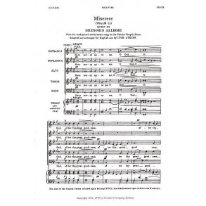 Gregorio Allegri: Miserere (Psalm LI)