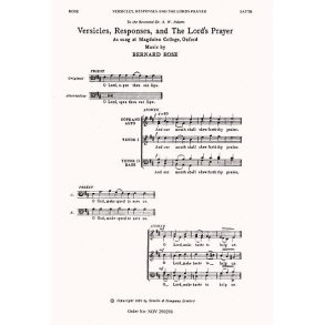 Bernard Rose: Versicles, Responses And The Lord's Prayer