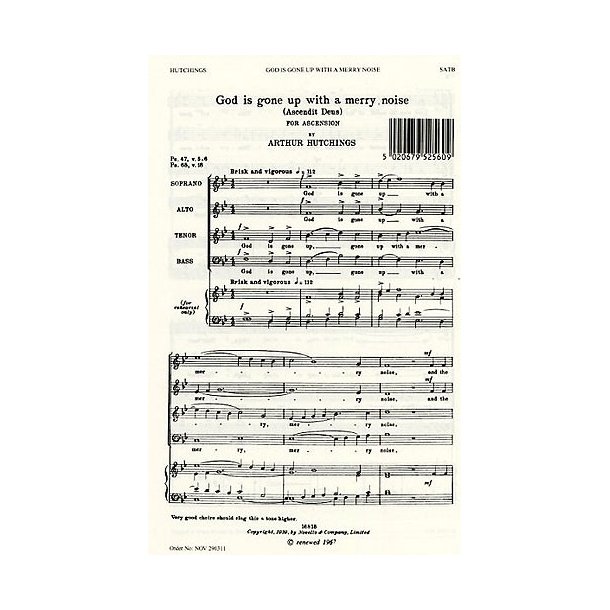 Arthur Hutchings: God Is Gone Up (Ascendit Deus)