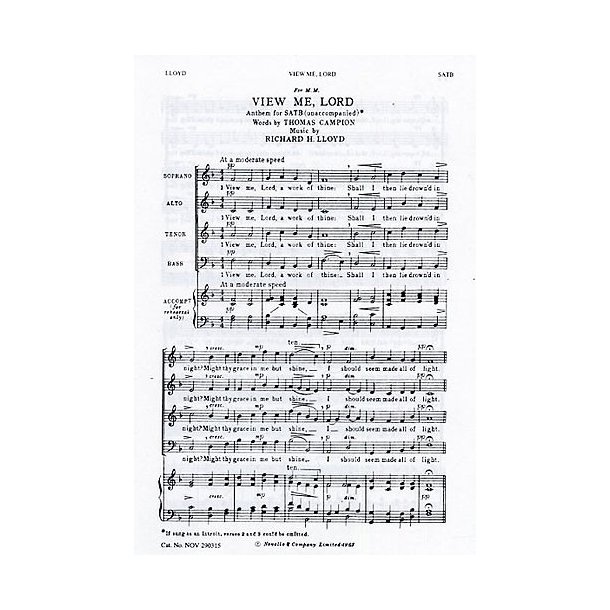 Richard H. Lloyd: View Me Lord