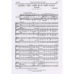 I. Burnell: Surely The Lord Is In This Place