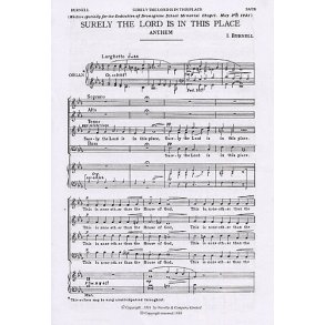 I. Burnell: Surely The Lord Is In This Place