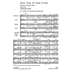 Bernard Rose: Feast Song For St Cecilia