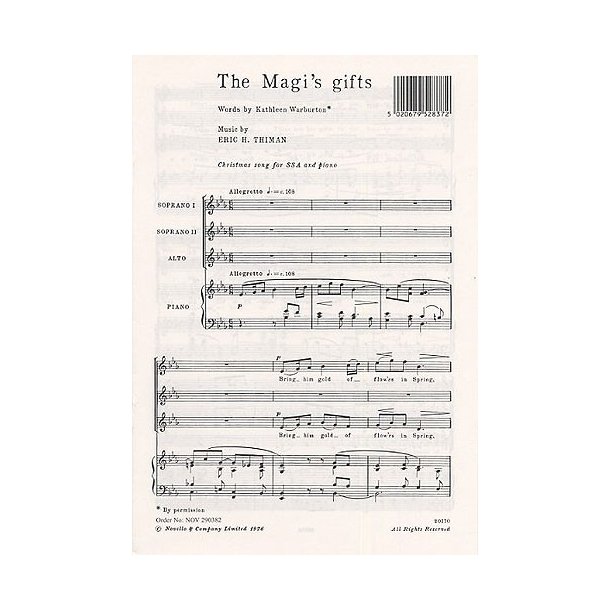 Eric H. Thiman: The Magi's gifts