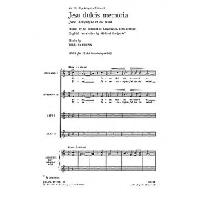 Bill Tamblyn: Jesu Dulcis Memoria (SSAA)