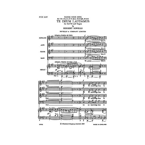 Herbert Howells: Te Deum St Mary Redcliffe