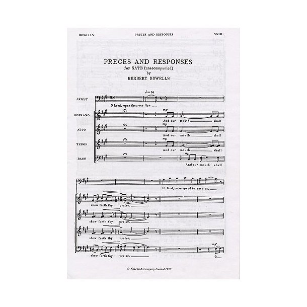 Herbert Howells: Preces And Responses