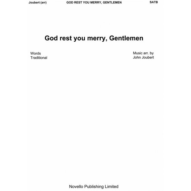 John Joubert: God Rest You Merry, Gentlemen (SATB)