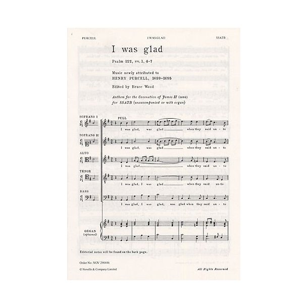 Henry Purcell: I Was Glad