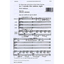 Gerald Hendrie: As I Outrode This Enderes Night (SATB)