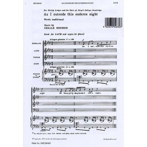Gerald Hendrie: As I Outrode This Enderes Night (SATB)