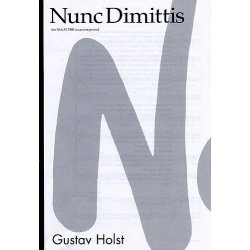 Gustav Holst: Nunc Dimittis