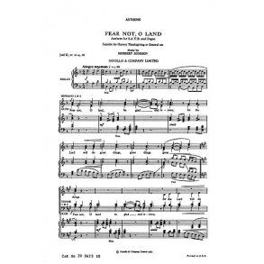 Herbert Sumsion: Fear Not, O Land