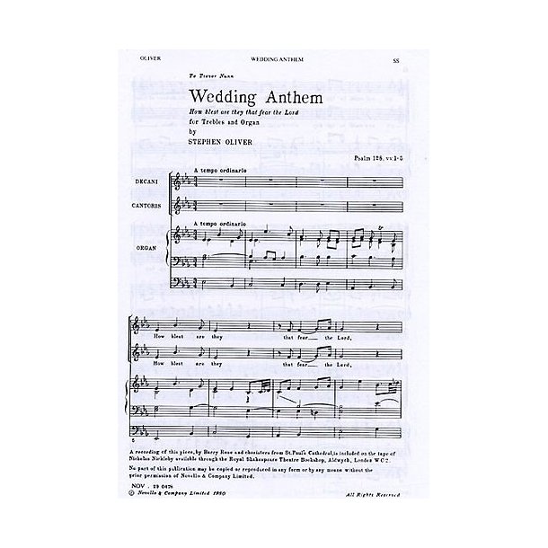 Stephen Oliver: Wedding Anthem