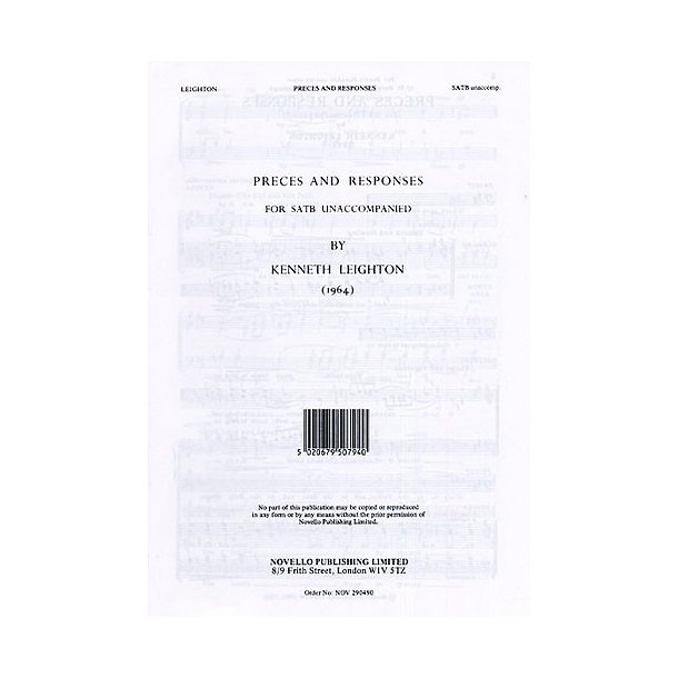 Kenneth Leighton: Preces And Responses