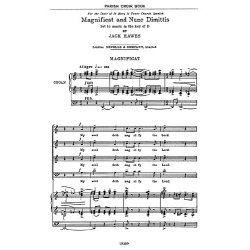 Jack Hawes: Magnificat And Nunc Dimittis In D (SATB)