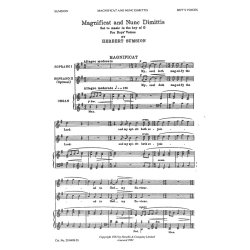 Herbert Sumsion: Magnificat And Nunc Dimittis In G (Boys Voices)