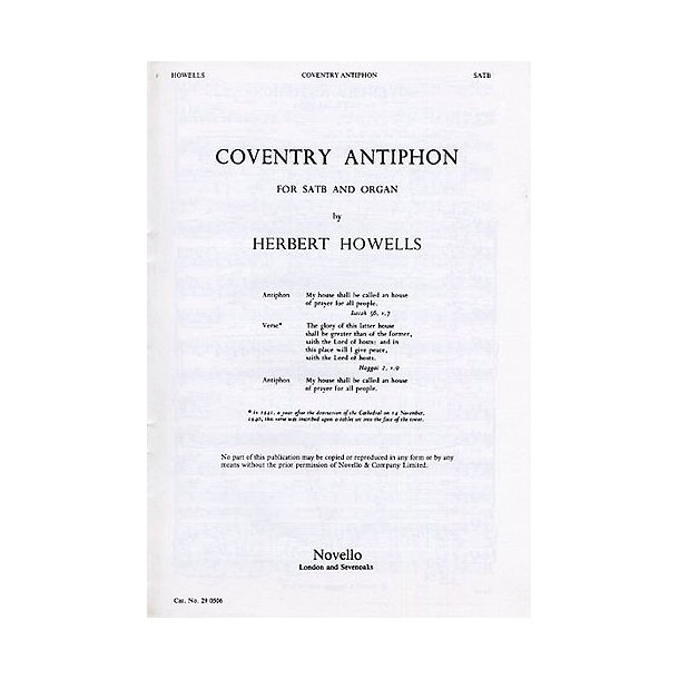 Herbert Howells: Coventry Antiphon