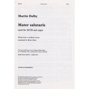 Martin Dalby: Mater Salutaris