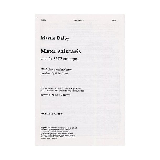 Martin Dalby: Mater Salutaris