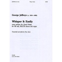 George Jeffreys: Whisper It Easily