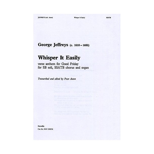George Jeffreys: Whisper It Easily