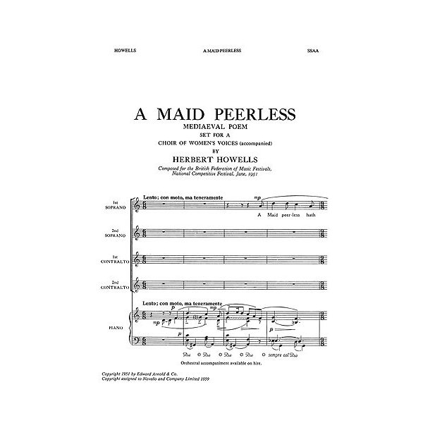 Herbert Howells: A Maid Peerless