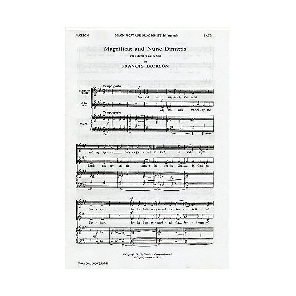 Francis Jackson: Magnificat And Nunc Dimittis (Hereford)