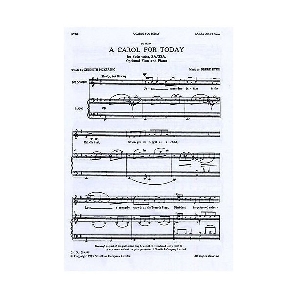 Derek Hyde: A Carol For Today