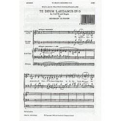 Herbert Sumsion: Te Deum In G