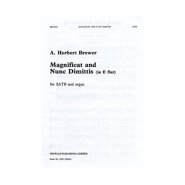 A. Herbert Brewer: Magnificat And Nunc Dimittis In E Flat