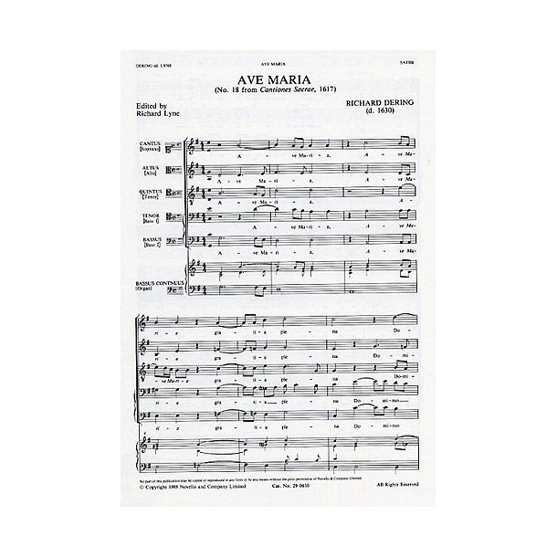 Richard Dering: Ave Maria