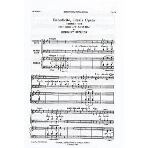 Herbert Sumsion: Benedicite Omnia Opera