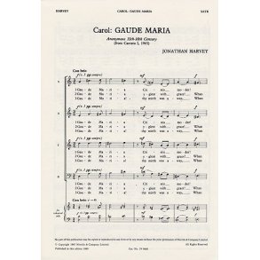 Jonathan Harvey: Gaude Maria