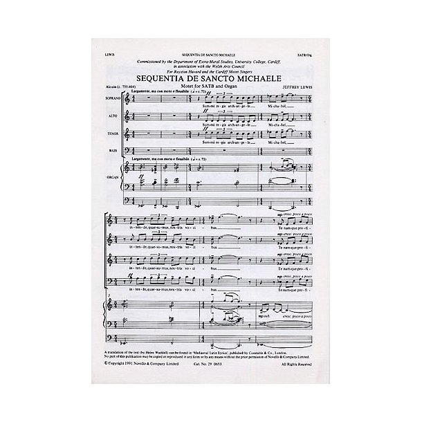 Jeffrey Lewis: Sequentia De Sancto Michaele
