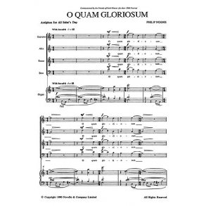 Philip Moore: O Quam Gloriosum (SATB)
