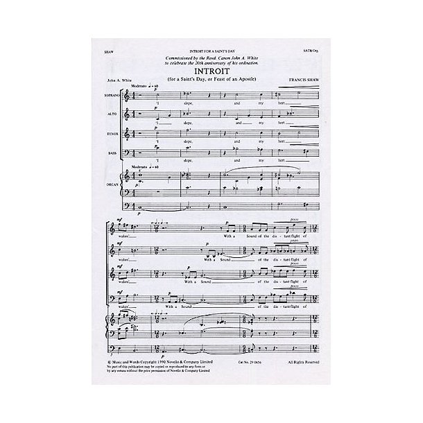 Francis Shaw: Introit
