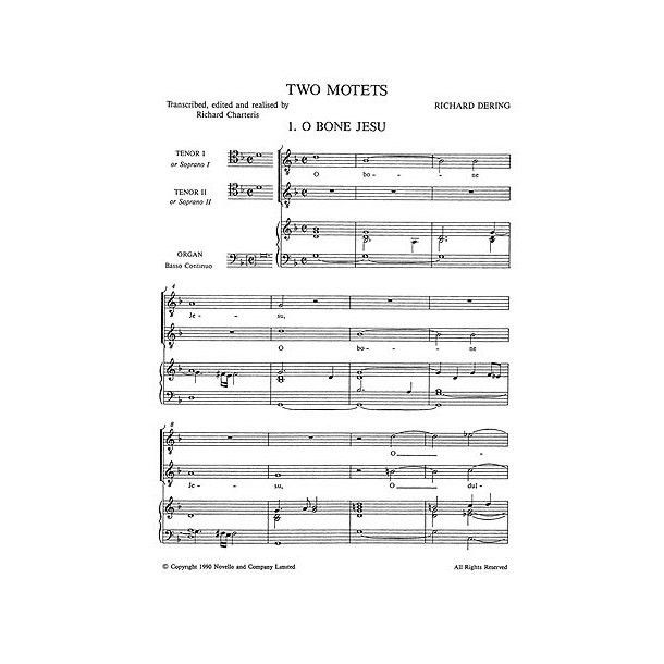 Richard Dering: Two Motets