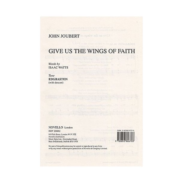 John Joubert: Give Us The Wings Of Faith (Edgbaston)