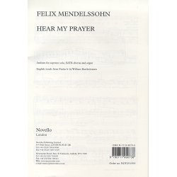 Felix Mendelssohn: Hear My Prayer (Soprano/SATB)