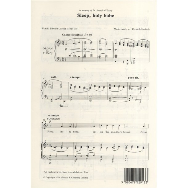 Kenneth Hesketh: Sleep, Holy Babe