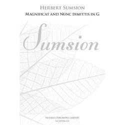 Herbert Sumsion: Magnificat And Nunc Dimittis In G (New Engraving)