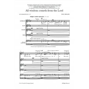 Paul Mealor: All Wisdom Cometh From The Lord