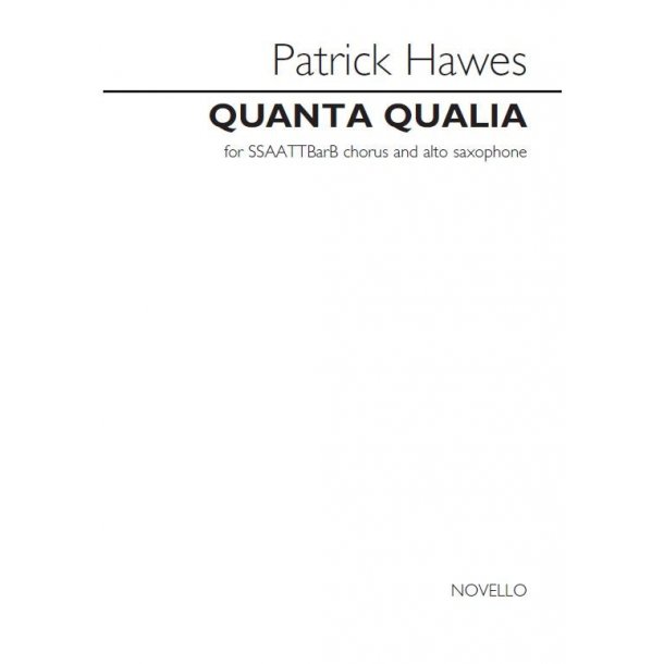 Patrick Hawes: Quanta Qualia (Vocal Score) (Version For Voces 8)