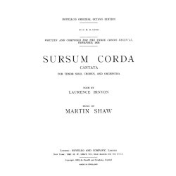 Martin Shaw: Sursum Corda