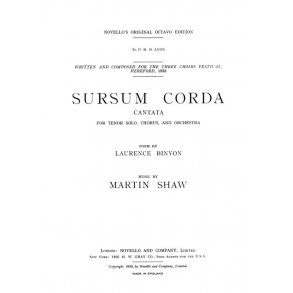 Martin Shaw: Sursum Corda