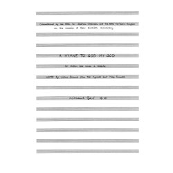 Michael Ball: A Hymne To God My God, Op.21 (Vocal Score)