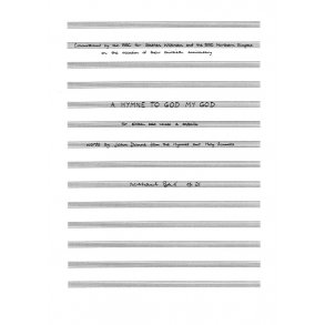 Michael Ball: A Hymne To God My God, Op.21 (Vocal Score)