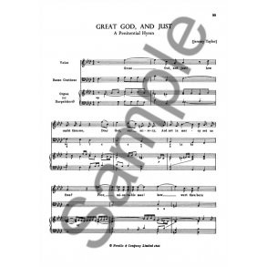 Henry Purcell: Great God, And Just